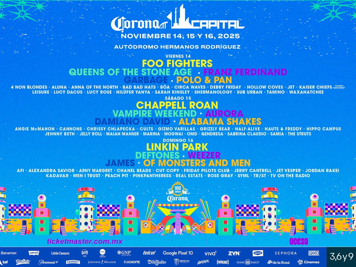 Corona Capital 2025 sigue creciendo para ti: Cannons, Arny Magret y Real Estate se suman al&nbsp;cartel