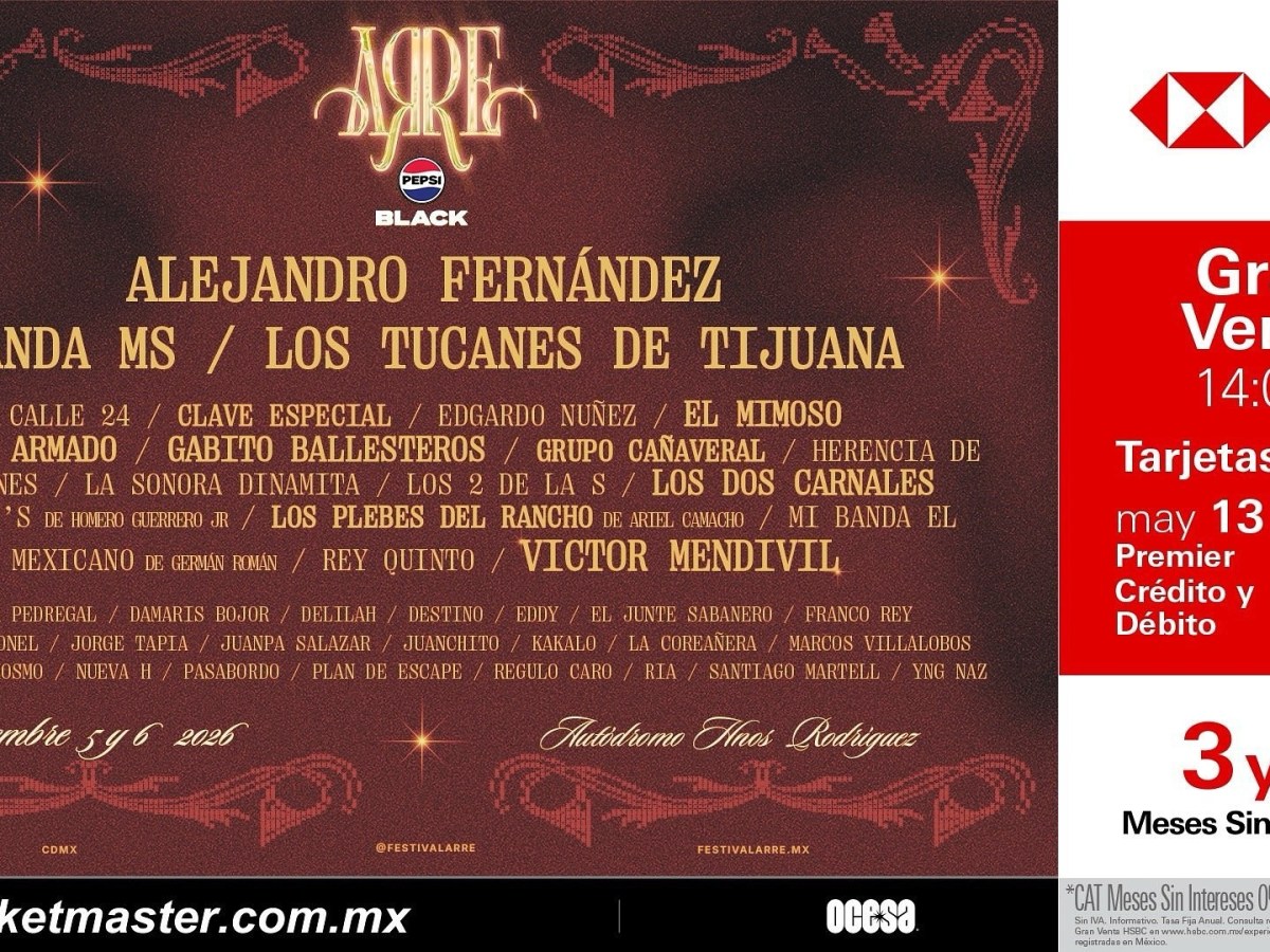 Festival Arre 2026: la música mexicana toma la&nbsp;CDMX