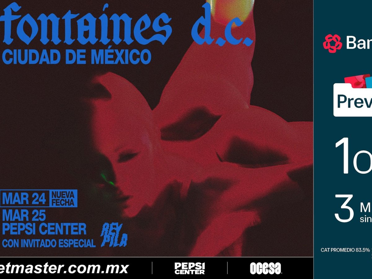 ¡FONTAINES D.C CONFIRMA UNA SEGUNDA PRESENTACIÓN EN EL PEPSI&nbsp;CENTER!