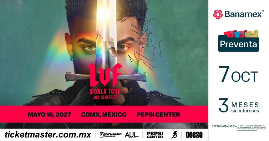 Jay Wheeler anuncia su gira mundial La Voz&nbsp;Favorita