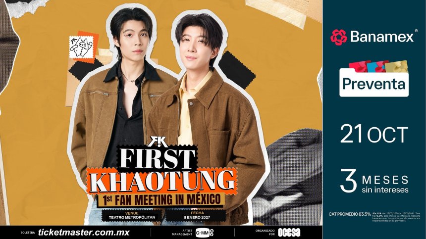 FIRST KHAOTUNG UNA DE LAS PAREJAS FAVORITAS DEL FENÓMENO BL TAILANDÉS, REGRESA A&nbsp;MÉXICO