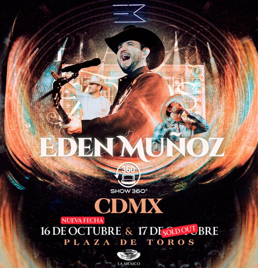 Edén Muñoz se alista para hacer historia en la Monumental Plaza de Toros México con un imponente concierto&nbsp;360°